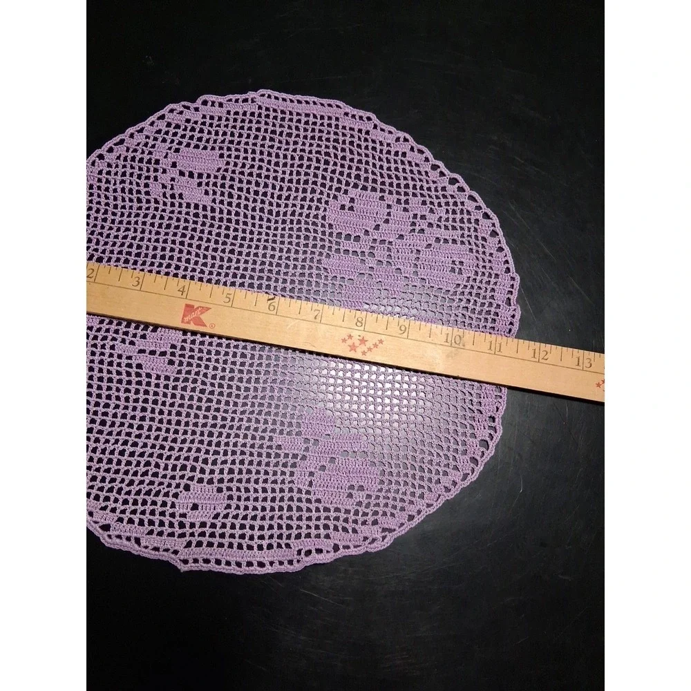 Lot Of 7 Vintage Crochet Handmade. Colorful!  Beautiful! - Picture 16 of 16